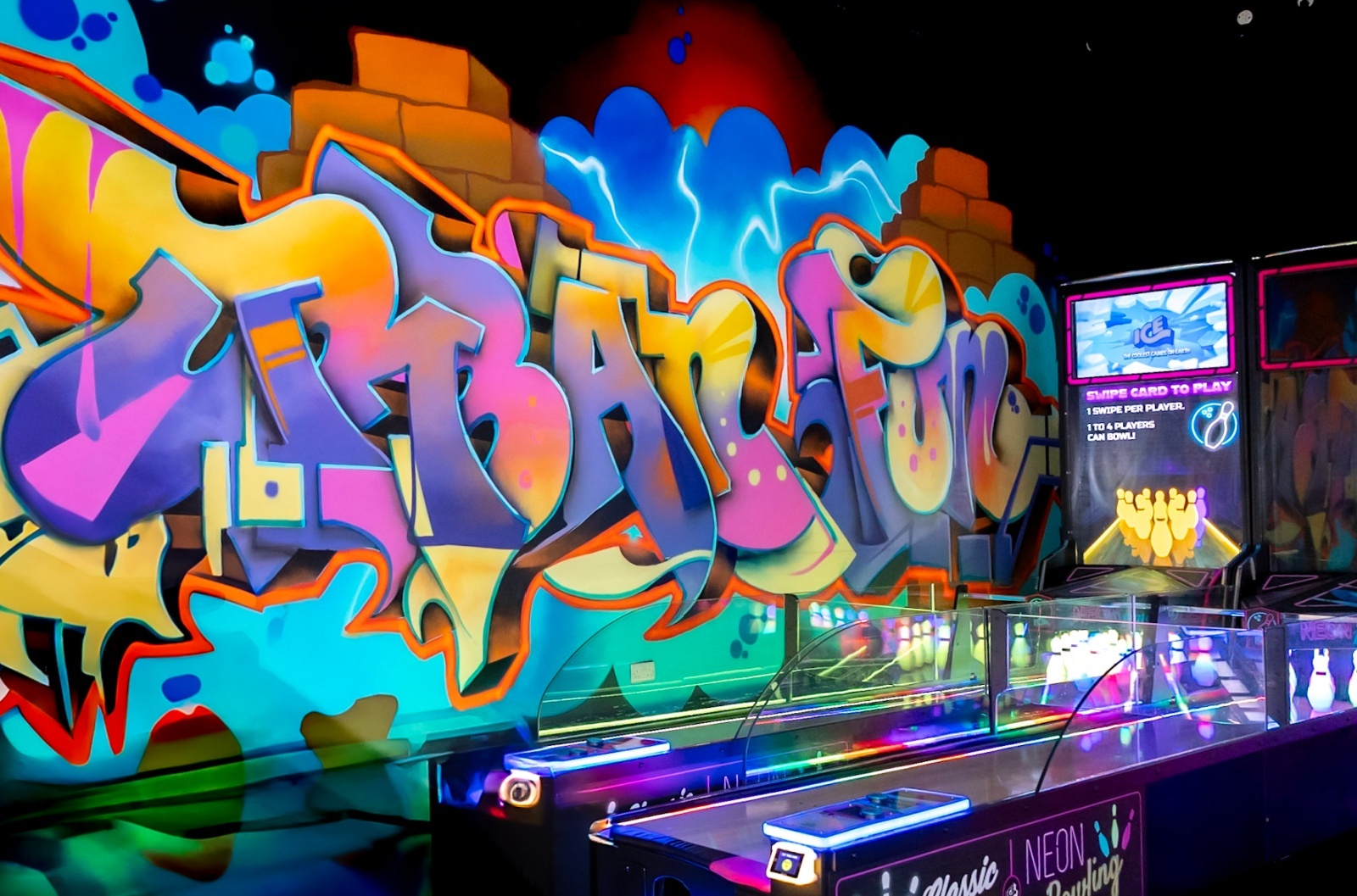 Neon Bowling at Urban Fun